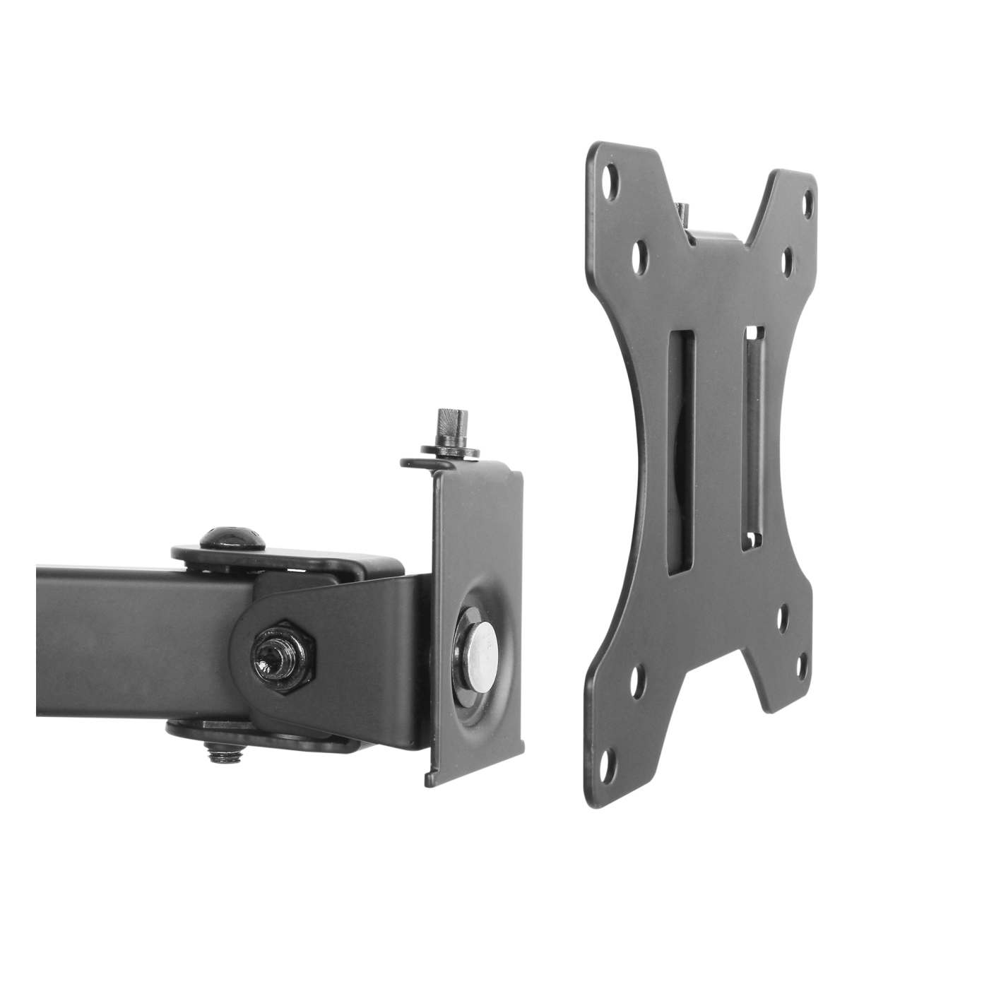 Dual Monitor Mount Stand with Adjustable Swing Arms - Ergonomic Desk Clamp for Home & Office Workstations - Perfect for Gaming, Coding, and Multitasking