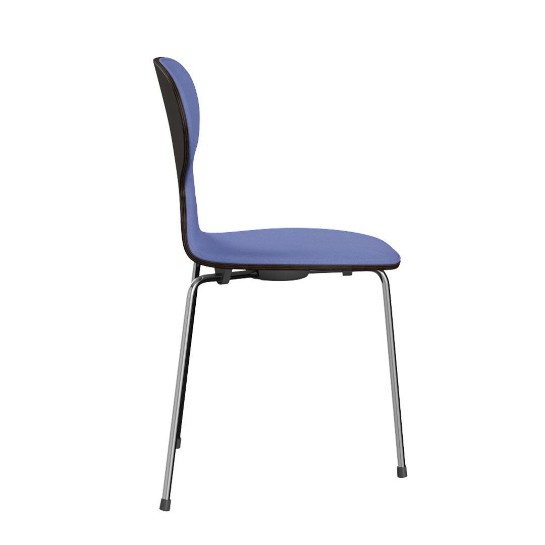 Ant Chair 3100 - Clear Lacquered Wooden Dining Chair with Upholstered Seat | Modern Scandinavian Design for Home, Office, and Restaurant Use