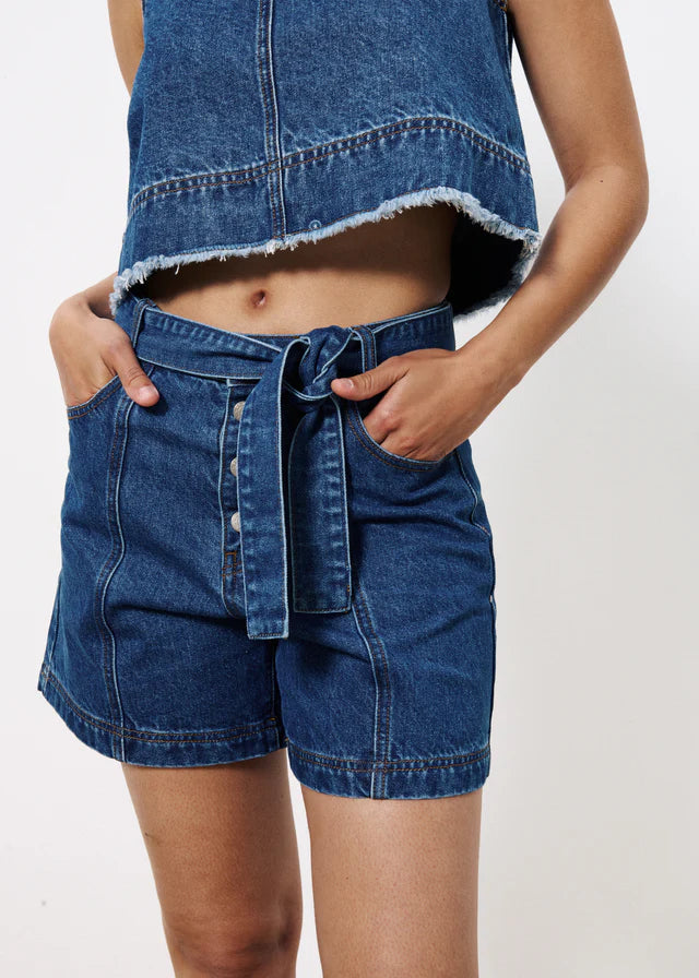 Premium Nema Denim Shorts for Women - High Waisted Blue Jean Shorts - Comfortable & Stylish Summer Fashion - Perfect for Beach, Casual Outings & Music Festivals