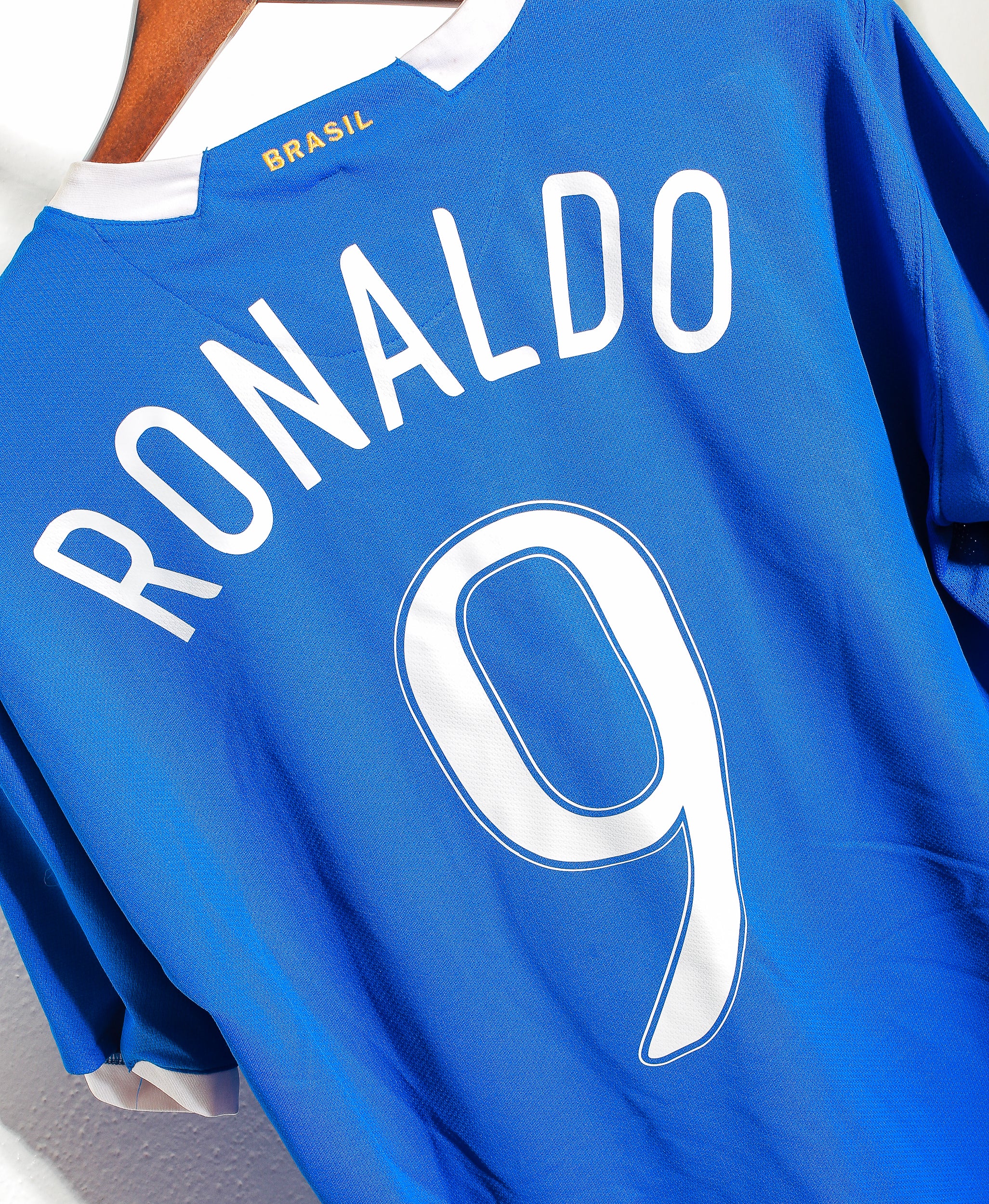 2006 Brazil Away #9 Ronaldo Jersey - XL Size - Authentic Soccer Shirt for Fans & Collectors - Perfect for Games, Parties & Sports Events