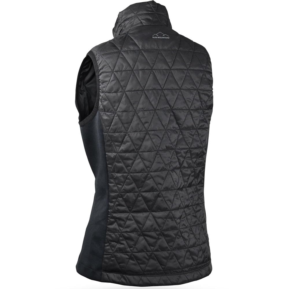 Women's Hybrid Golf Vest - Black | Sun Mountain | Outdoor & Casual Wear