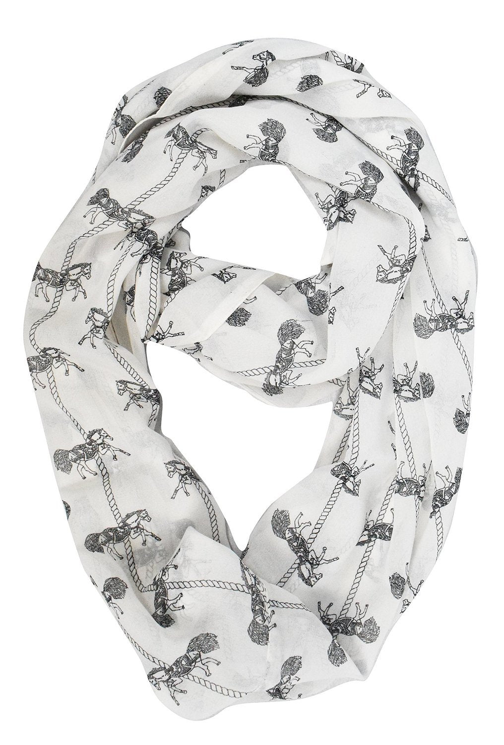 Bohemian Sheer Infinity Scarf for Women - Lightweight Circle Loop Scarf - Perfect for Fall, Winter & Spring Fashion Accessories