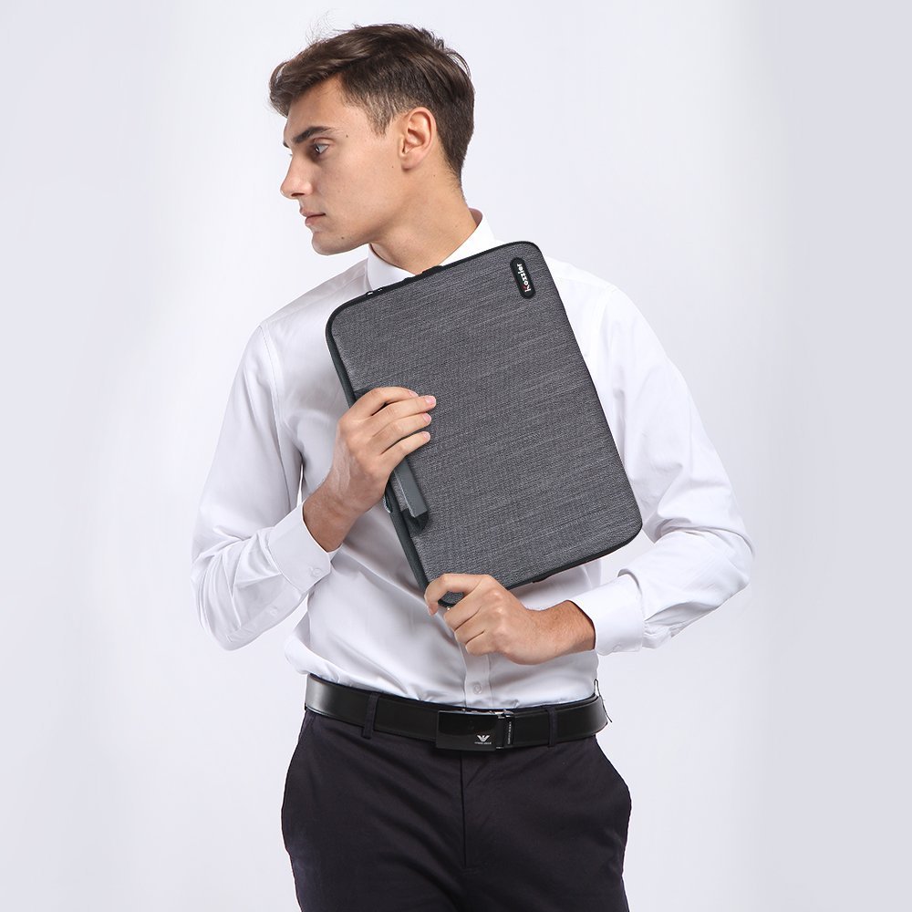 iCozzier 15-15.6 Inch Laptop Sleeve Case for MacBook Air/Pro - Protective Handle Strap Bag for 15