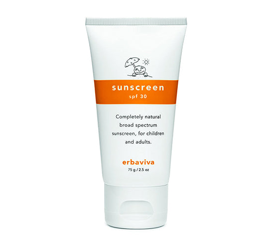 Erbaviva Organic SPF 30 Sunscreen for Face & Body - Ivory | Natural Mineral Sunscreen for Sensitive Skin | Perfect for Beach, Pool & Outdoor Activities