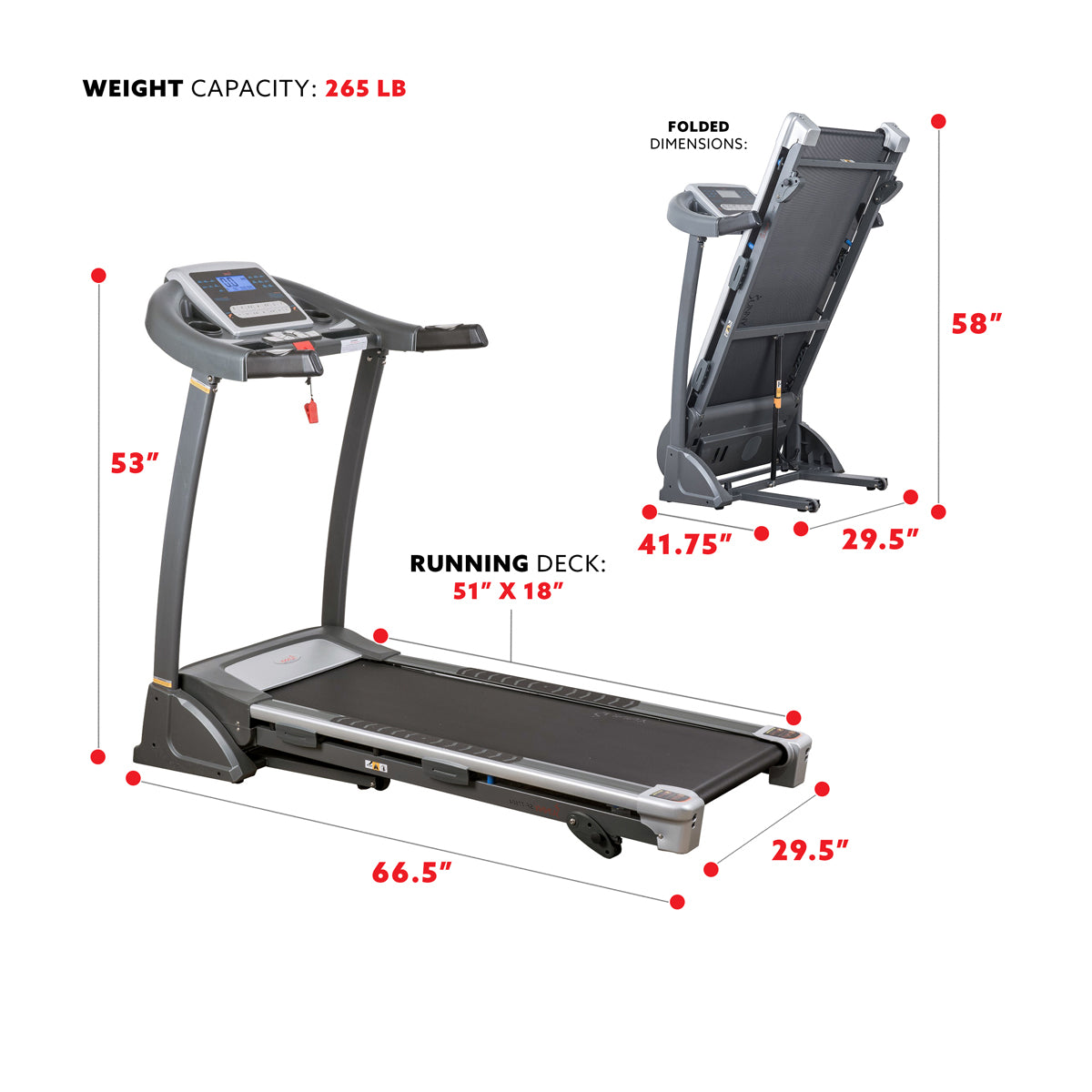 2.5HP Motorized Treadmill with 15 Built-in Workout Programs - Perfect for Home Gym, Cardio Training & Weight Loss