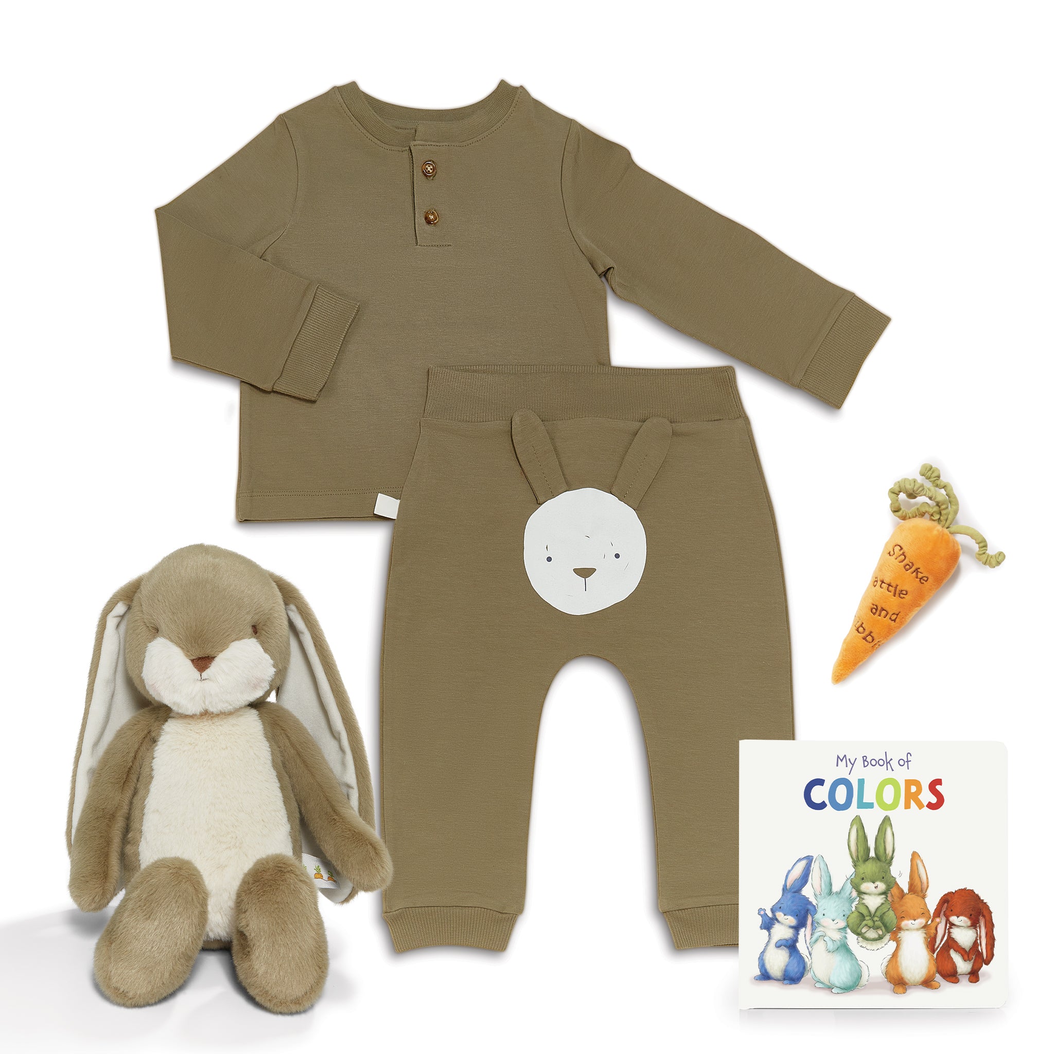 Snuggle Bunny Gift Set - Soft Plush Stuffed Animal Toy for Kids & Babies | Perfect for Easter, Birthdays & Baby Showers | Cute & Cuddly Nursery Decor