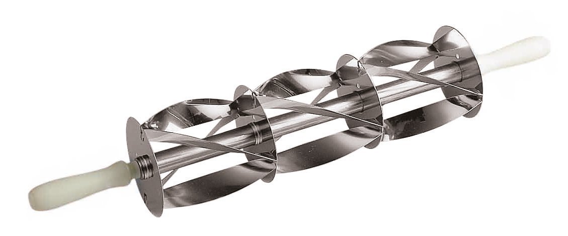 Paderno World Cuisine Stainless Steel Triple Croissant Cutter - Professional Baking Tool for Perfect Pastries | Ideal for Home Bakers & Commercial Kitchens