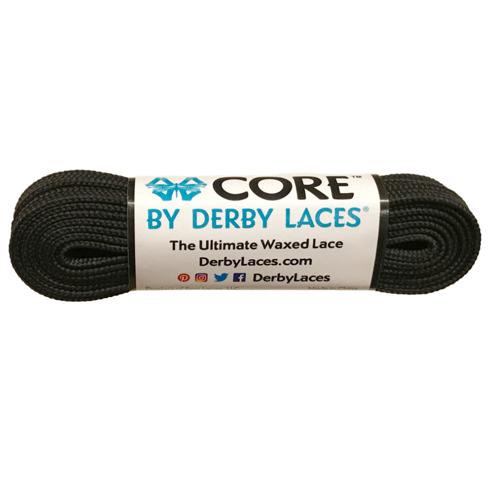 Derby Laces Core 6mm Shoe Laces - Premium Flat Waxed Shoelaces for Dress Shoes, Boots & Oxfords - Perfect for Formal Wear, Business Attire & Office Outfits