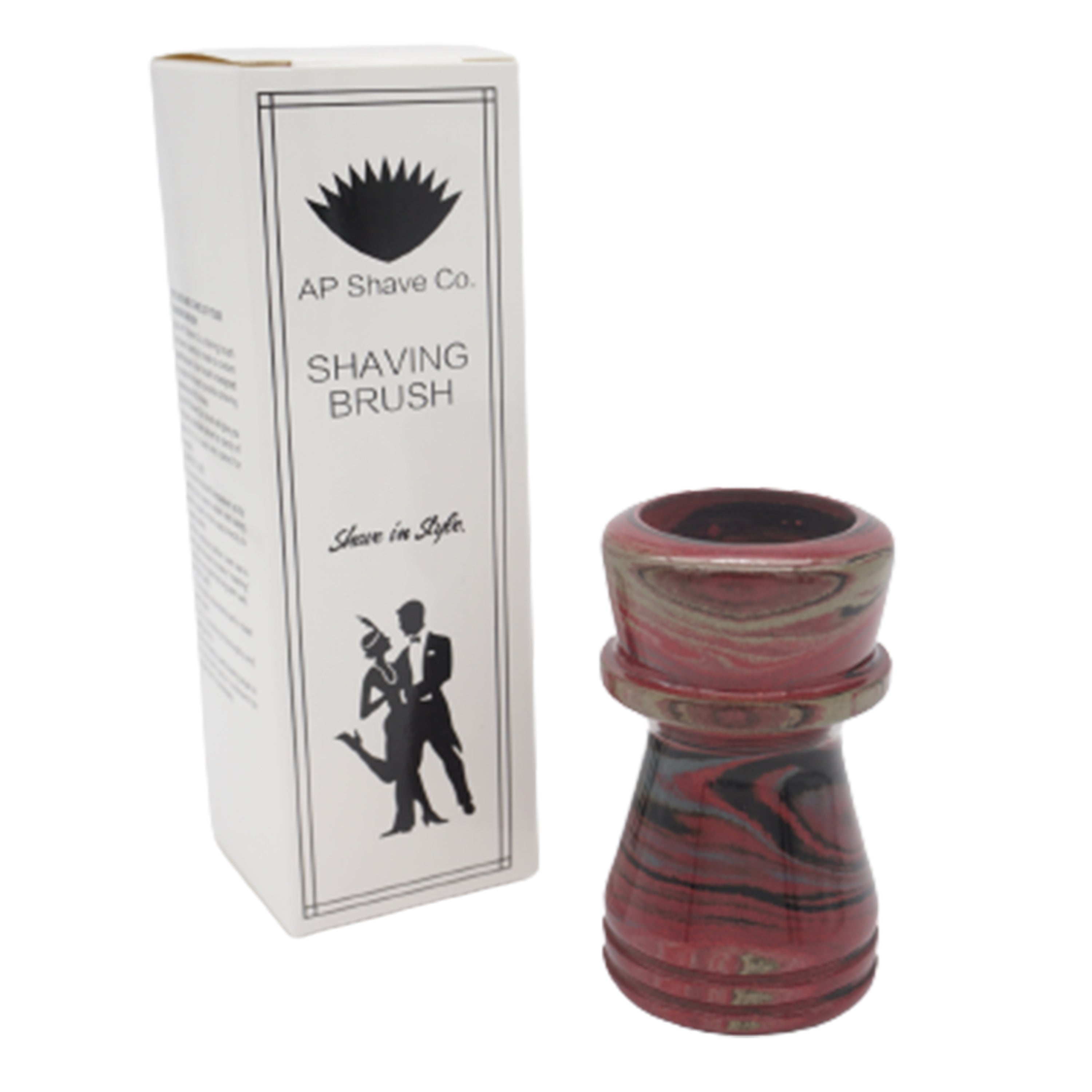 Premium Mars Ebonite Handmade Shaving Brush Handle for 28mm & 30mm Knots - Luxury Wet Shaving & Grooming Essential for Men's Beard Care Routine