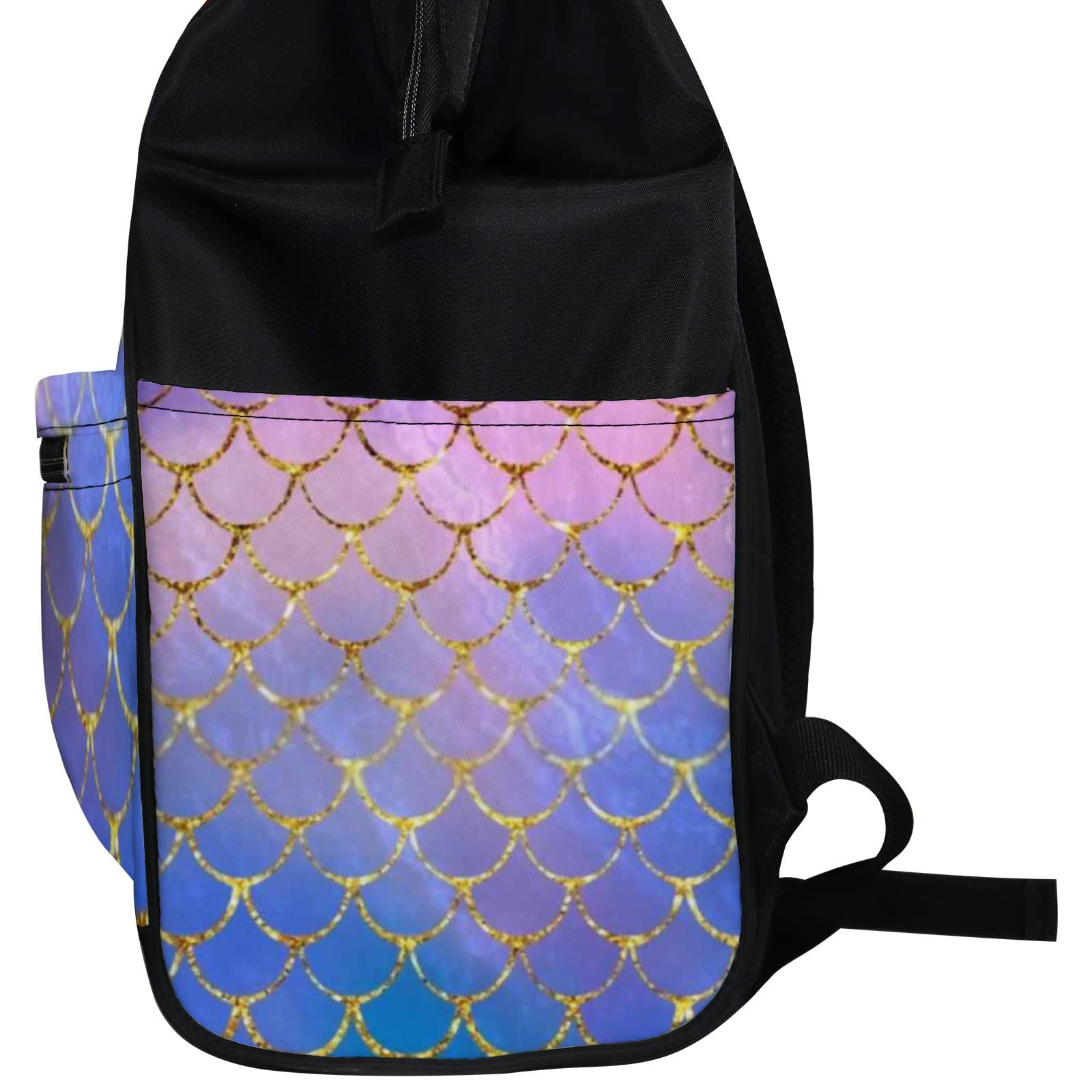 Waterproof Mermaid Diaper Backpack - Large Capacity Baby & Laptop Bag for Travel
