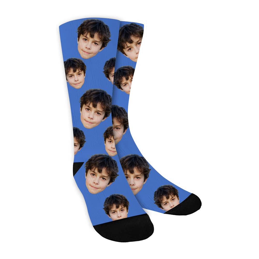Custom Photo Socks - Personalized Funny Face Socks with Your Picture | Unique Gift for Men & Women | Birthday, Anniversary & Christmas Presents | Wear Your Memories Daily