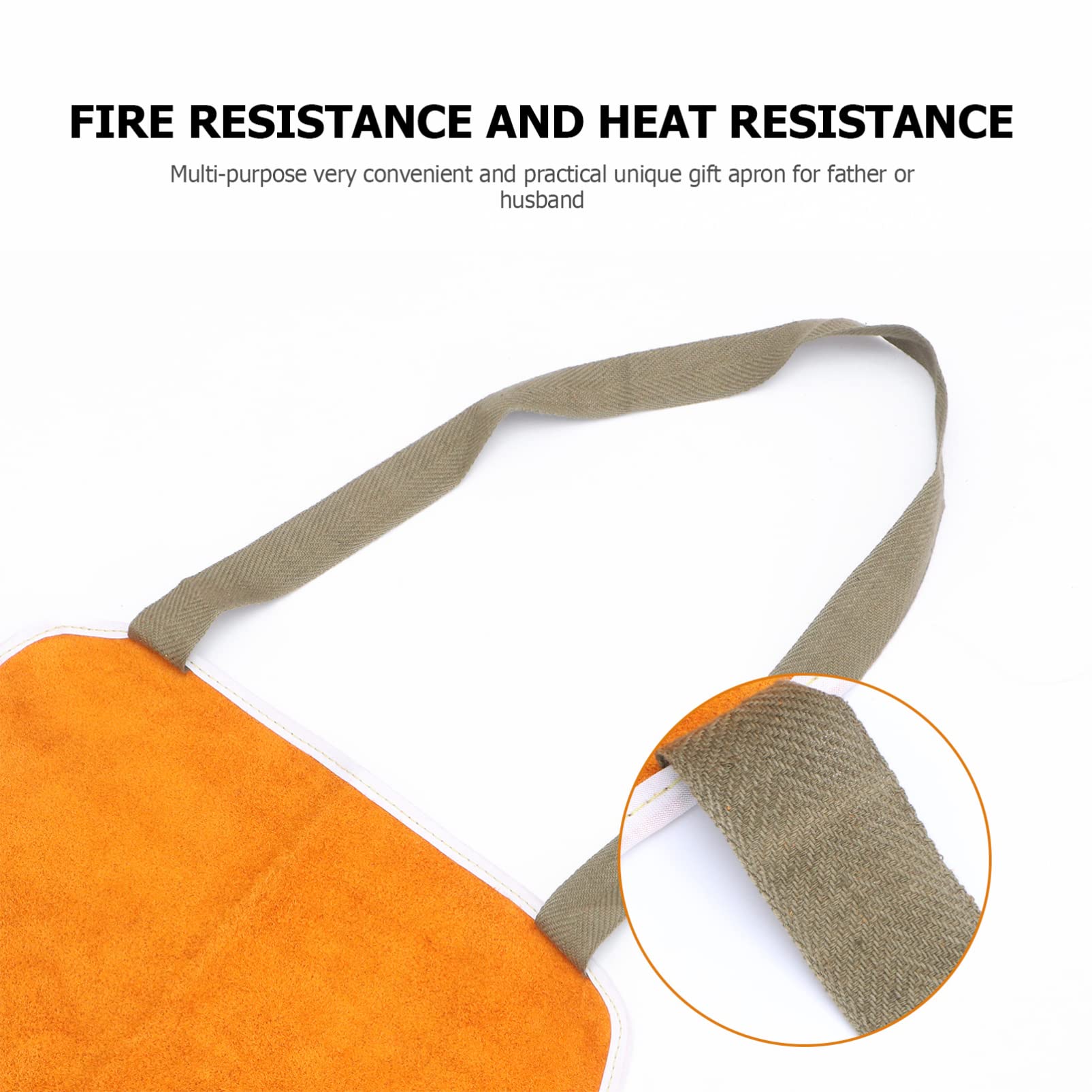 iplusmile Genuine Leather Welding Apron - Heavy Duty Work Apron for Cooking, BBQ, Grilling & Shop Use - Durable & Heat Resistant for Professional Chefs & Craftsmen