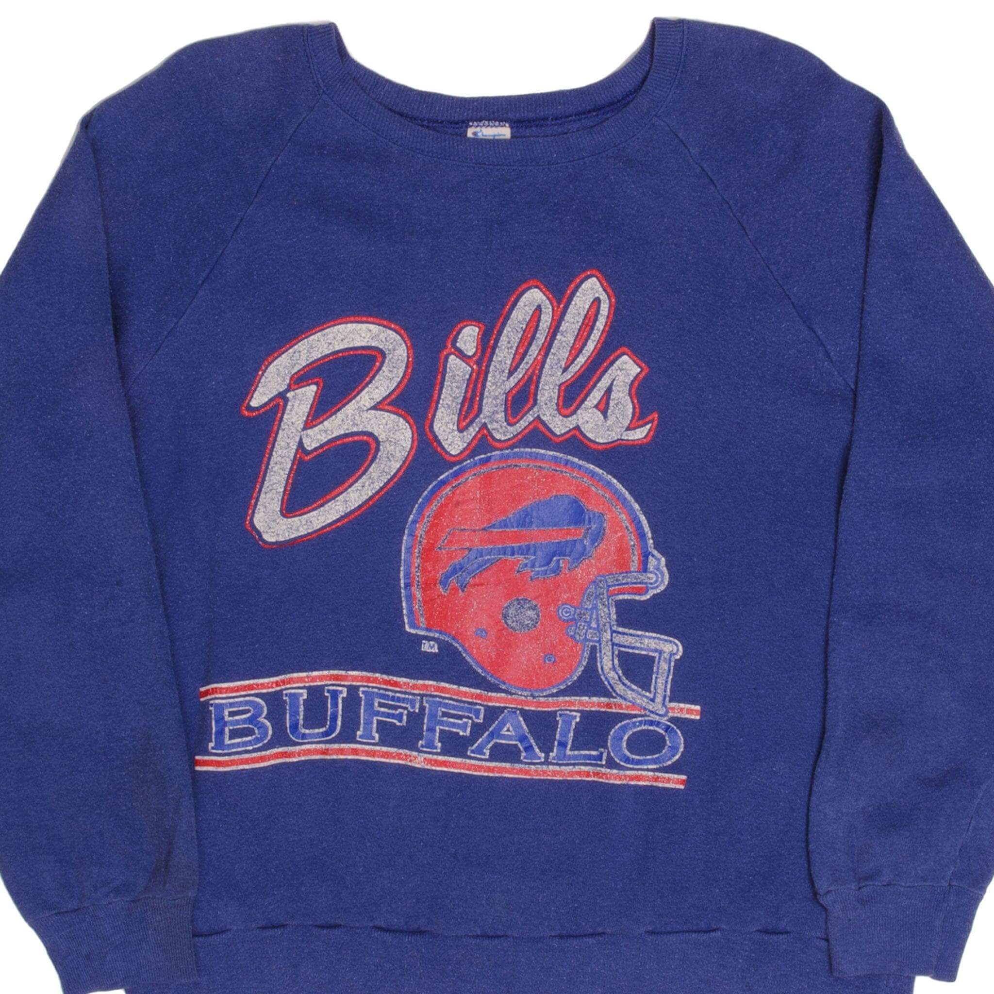 Vintage Champion NFL Buffalo Bills Sweatshirt 1980s XL Made in USA - Retro Football Fan Gift & Game Day Outfit