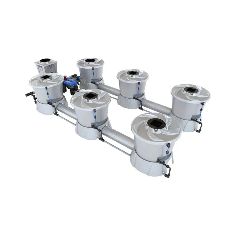 Alien Hydroponics V System Deep Water Culture (DWC) - 6 Pot 2 Row Hydroponic Growing Kit for Indoor Herb Garden & Vegetable Cultivation | Perfect for Home Growers & Hydroponic Enthusiasts