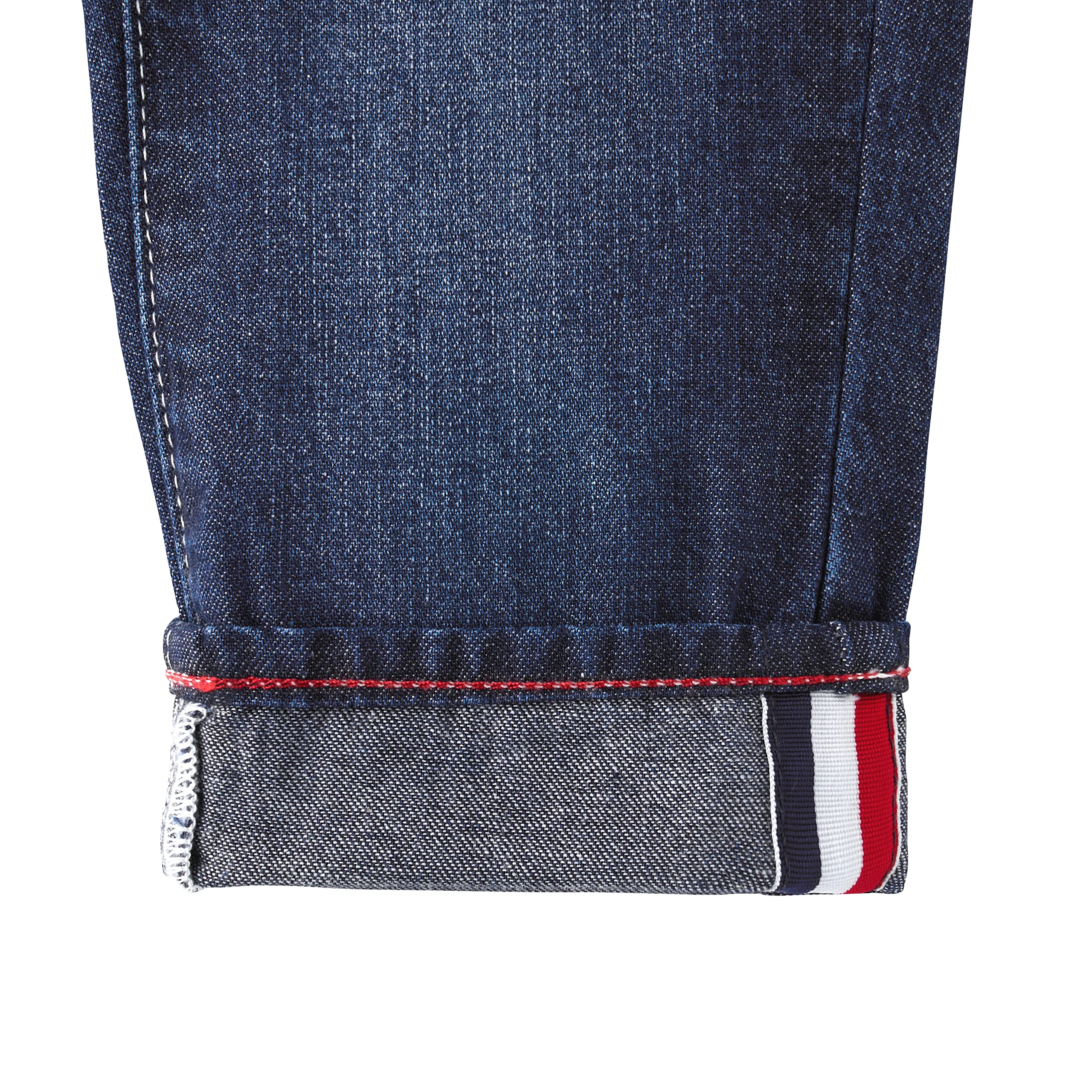 10-3205-490 Boys Girls Denim Pants - Classic Hickory Blue Jeans with Logo for Kids & Baby | Durable Children's Clothing for School, Play & Everyday Wear