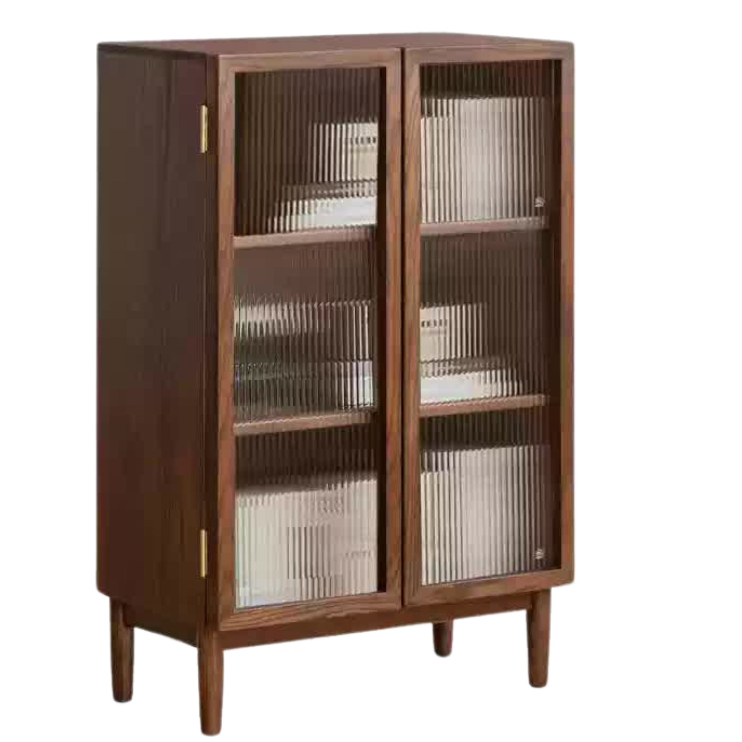 Solid Oak Wood Modern Side Cabinet - Stylish Storage for Living Room, Bedroom, or Office