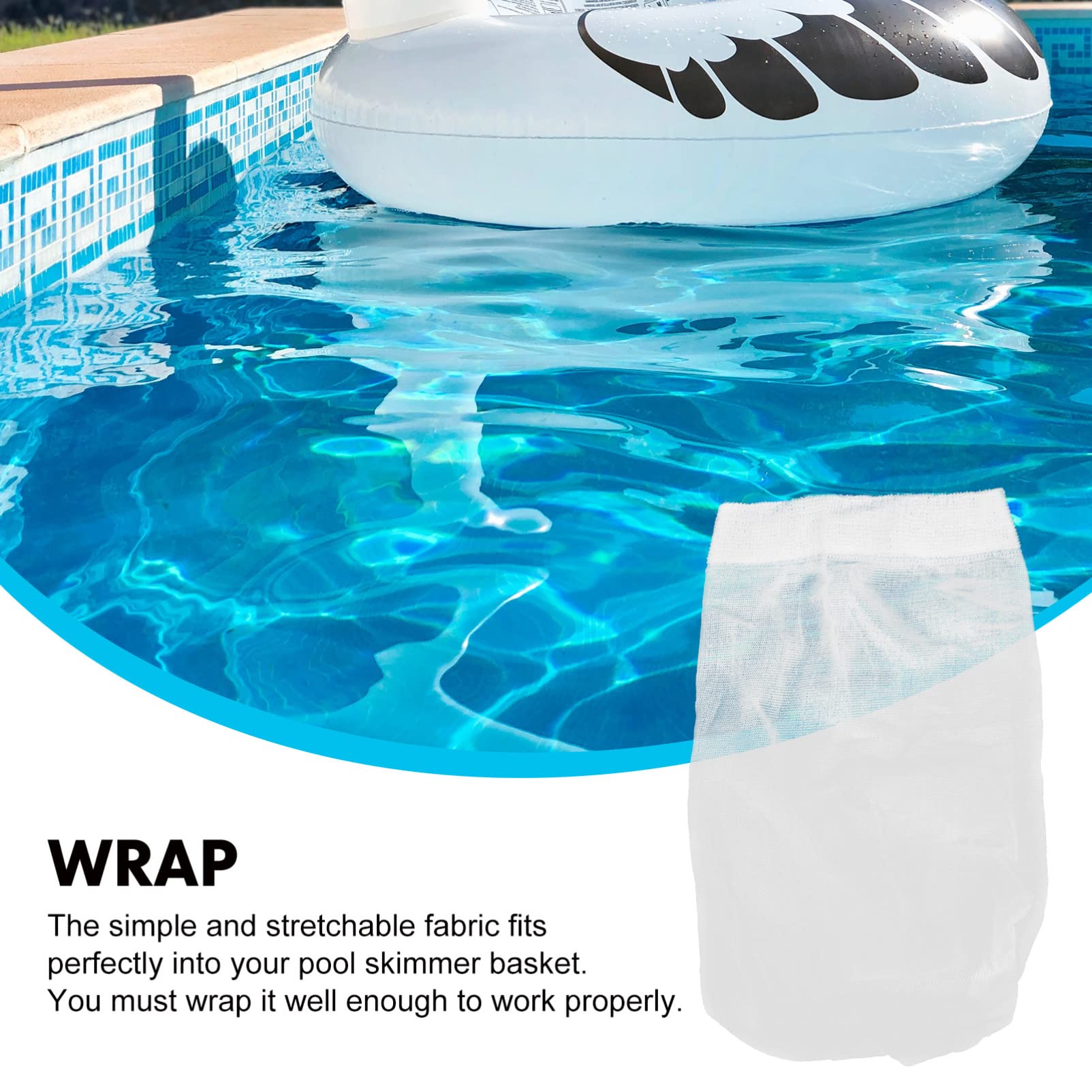 30pcs White Nylon Pool Skimmer Socks - Premium Pool Filter Socks for Inground Swimming Pools - Durable Skimmer Basket Replacement - Perfect for Pool Maintenance, Water Filtration & Clean Swimming Experience