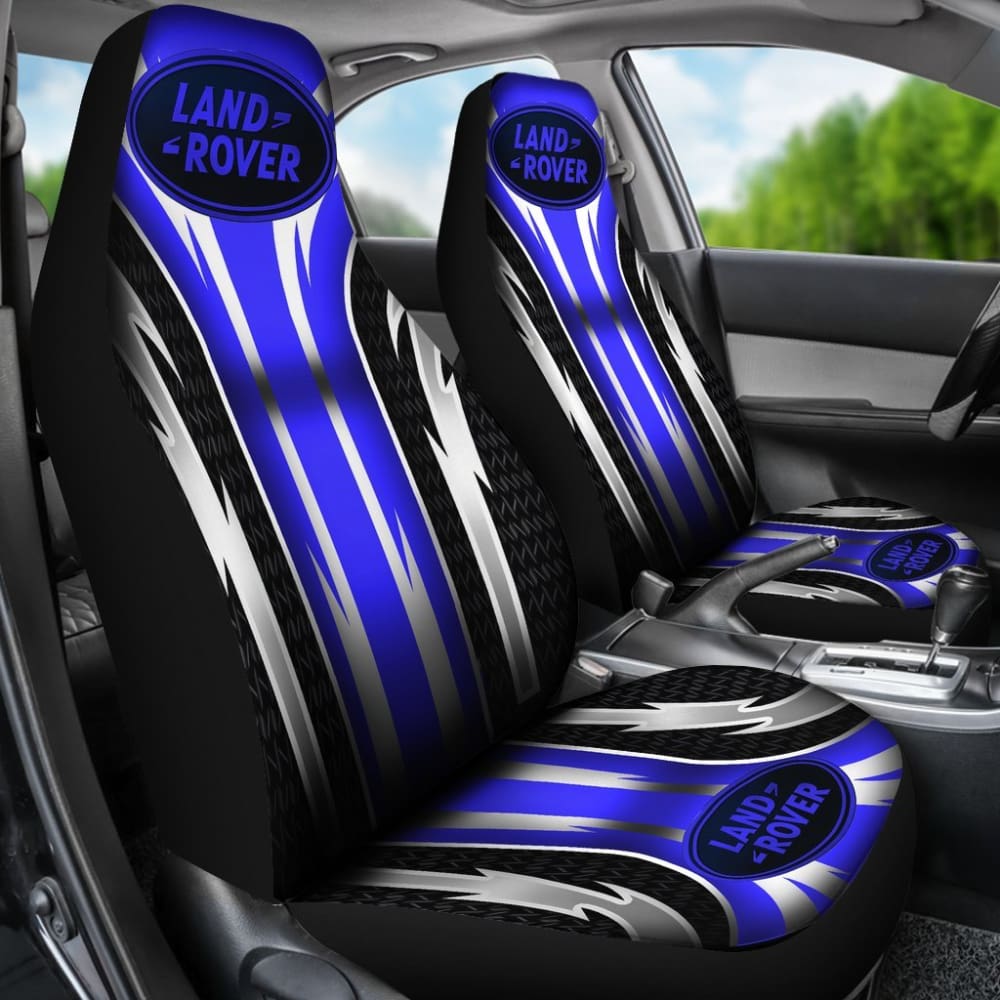 Premium 2-Piece Front Seat Covers for Land Rover - Durable Blue Fabric (Part #144627) | Perfect for Off-Roading, Daily Commutes & Vehicle Protection