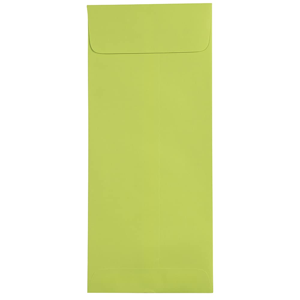 JAM PAPER #14 Policy Business Colored Envelopes 5 x 11.5 Inches - Ultra Lime Green - Bulk Pack of 250 - Perfect for Office, Mailing, and Professional Correspondence