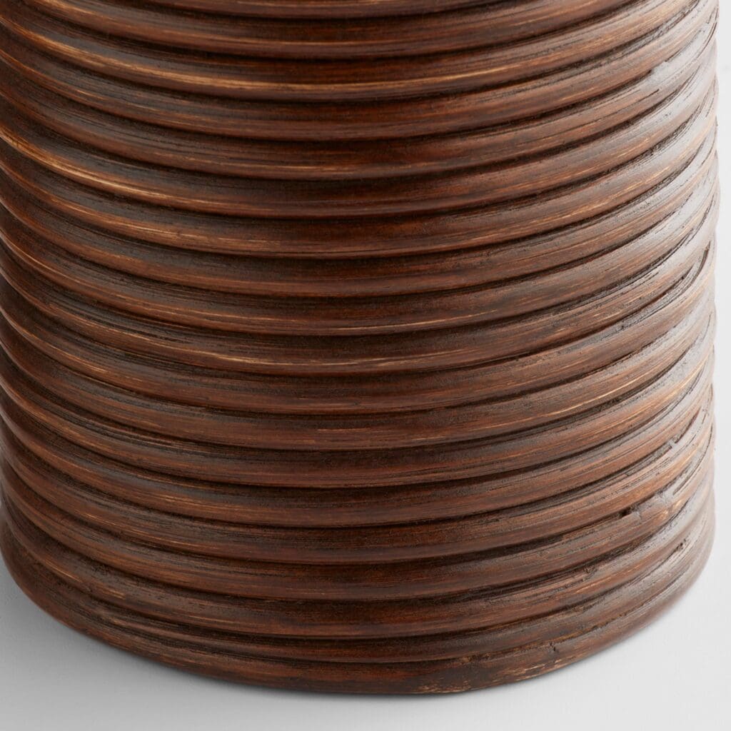 Cyan Design 11720 Papeete Small Brown Canister - Decorative Storage for Kitchen, Bathroom & Home Organization