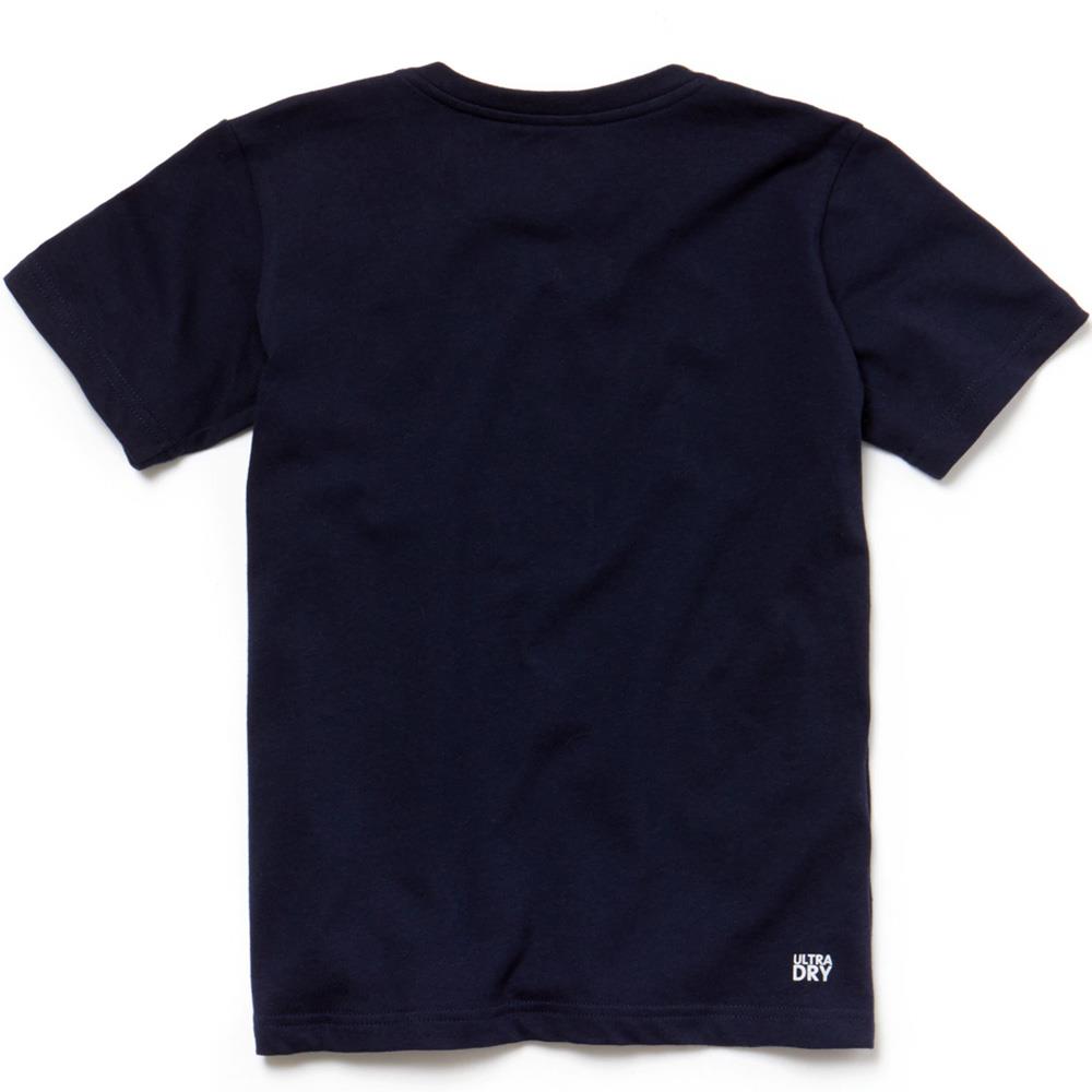 Lacoste Boys' Short Sleeve Cotton Polo T-Shirt - Navy & Red Striped - Casual & Sporty Style for School, Playdates & Outdoor Activities