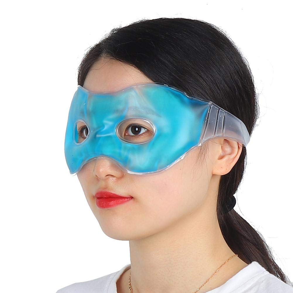 Cooling Gel Eye Mask for Sleeping - Dark Circles & Puffy Eyes Relief - Hot & Cold Therapy for Swelling Reduction - Perfect for Night Use, Travel & Relaxation