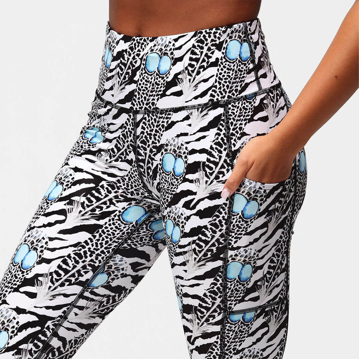 Monochrome Quill Capri Pants - Women's High Waisted Wide Leg Trousers for Casual & Office Wear | Perfect for Summer, Travel & Business Outfits