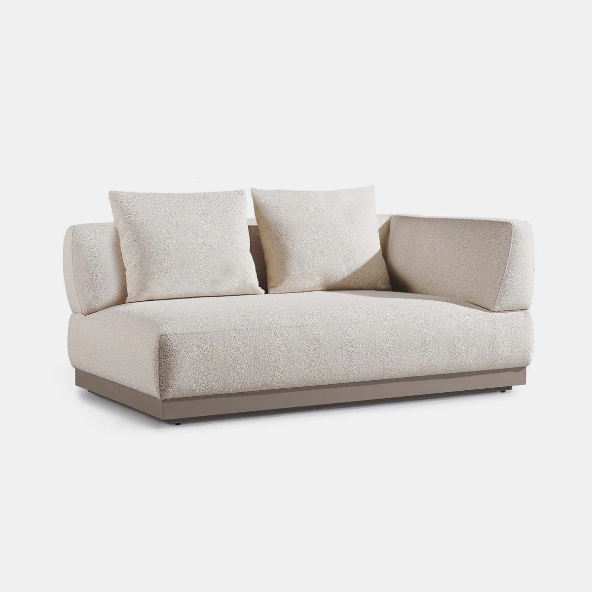Amalfi 2-Seat Right-Arm Outdoor Sectional Sofa Set - Waterproof Patio Furniture for Backyard, Poolside & Garden Relaxation