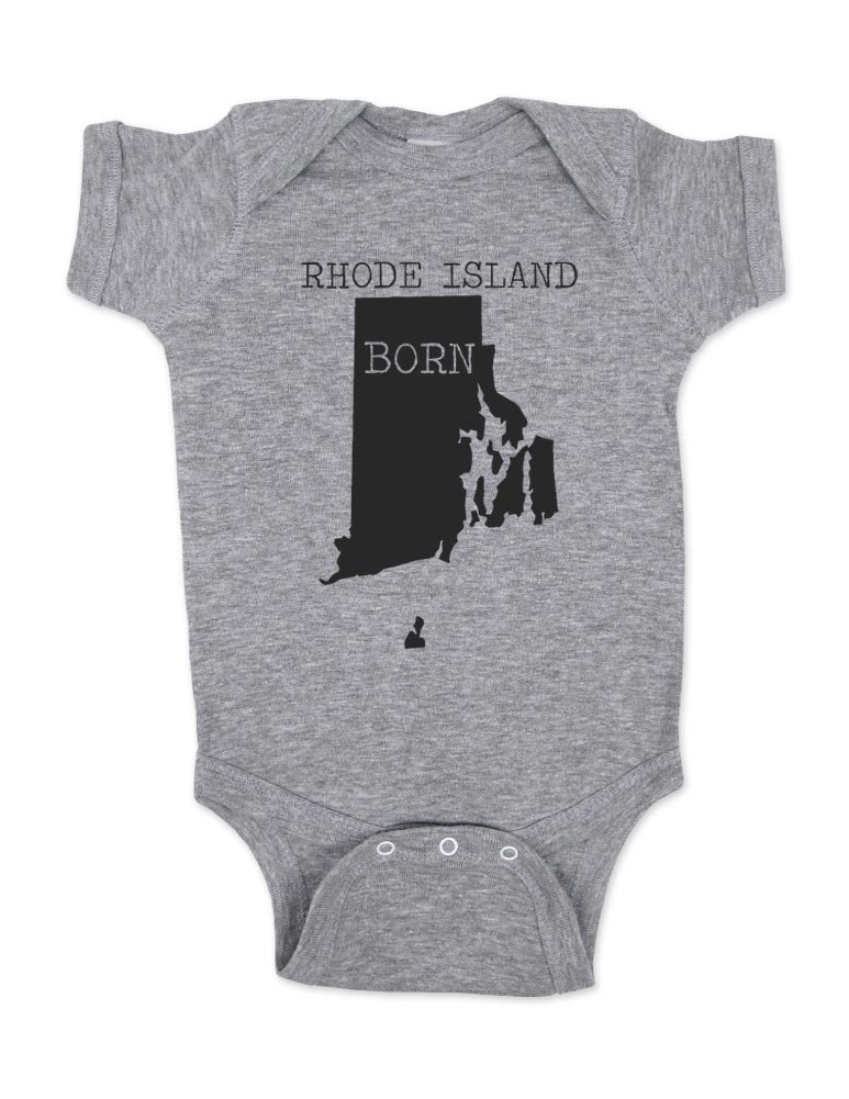 Rhode Island Born Baby Bodysuit - Cute One-Piece Outfit for Newborns & Infants - Perfect for Birthdays, Photo Shoots & Family Events