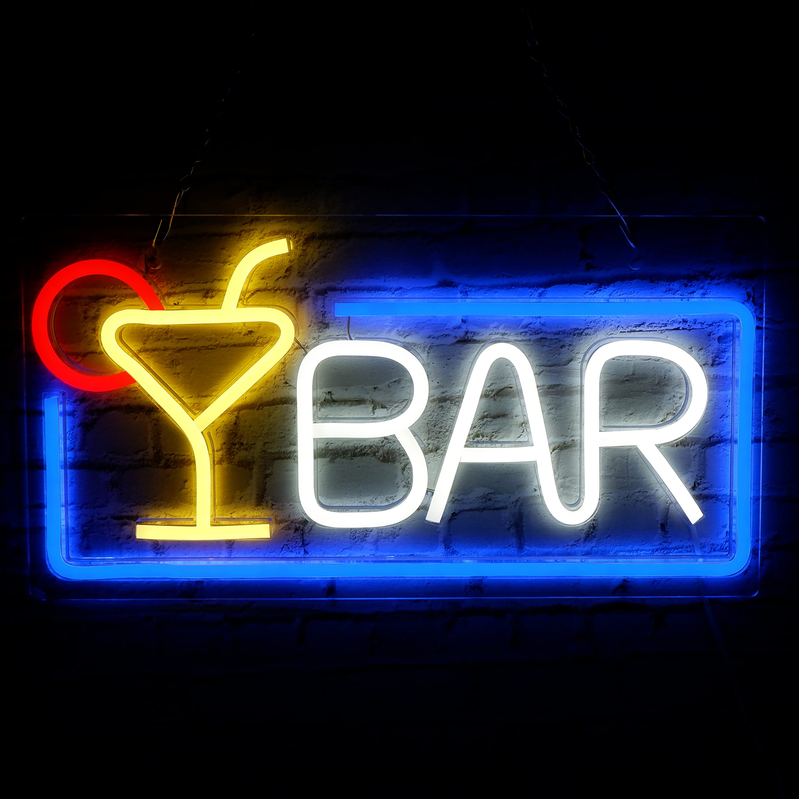 Vintage Neon Bar Signs - 16.5×8.7