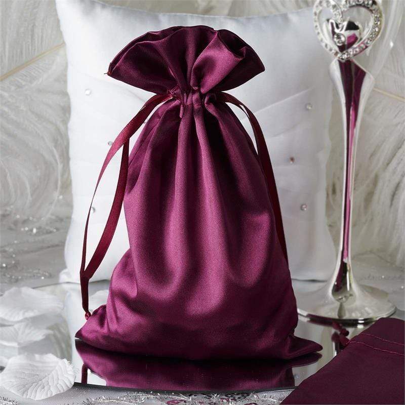 12-Piece 6x9 Inch Satin Drawstring Bags - Elegant Gift Packaging for Jewelry, Candles & Party Favors - Perfect for Weddings, Baby Showers & Special Events