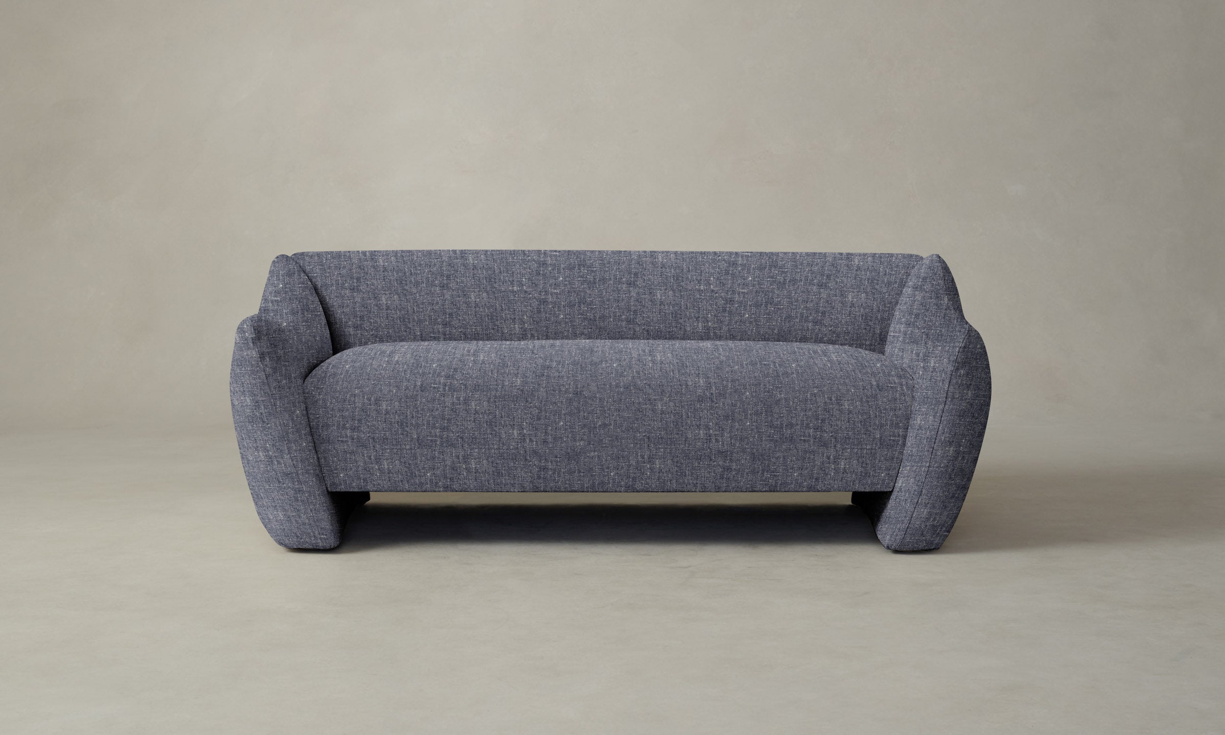 The Bond Settee - Premium Heritage Belgian Linen Sofa in Lake Blue | Elegant Living Room Seating for Modern Homes