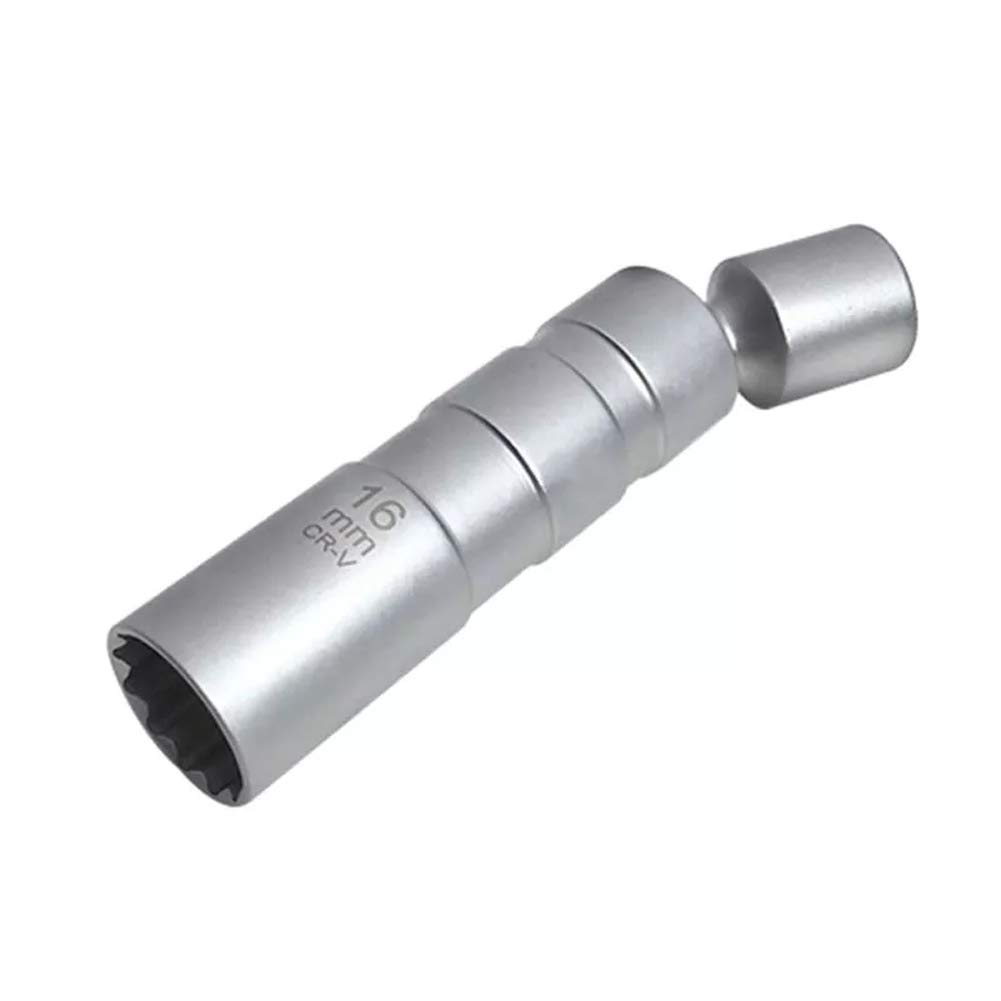 16mm Magnetic Swivel Spark Plug Socket - 3/8