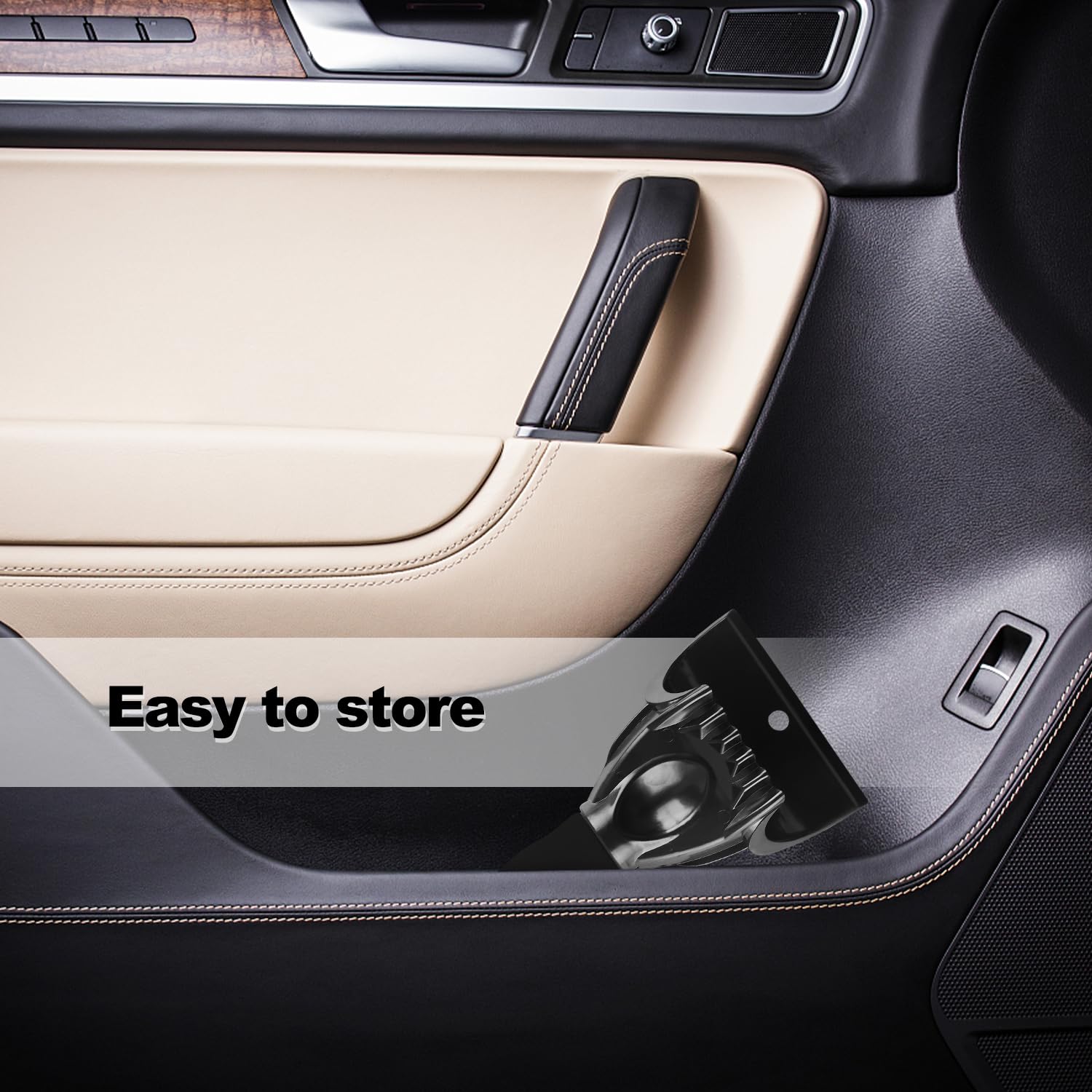 1 Pack Black Snow and Ice Scraper for Car Windshield - Heavy Duty Frost Removal Tool with Comfortable Foam Handle - Scratch-Free for Car, Truck & SUV Windows - Perfect for Winter Driving and Emergency Roadside Use
