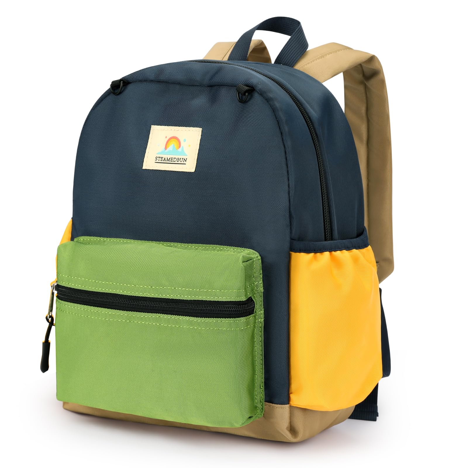 STEAMEDBUN Toddler Backpack for Boys & Girls 2-4 Years - 12 Inch Lightweight Preschool & Kindergarten Backpack - Perfect for Daycare, Travel & School Supplies Organization