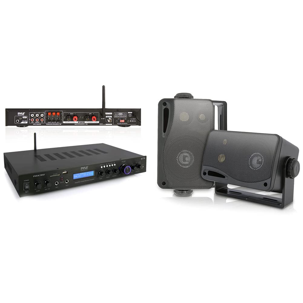 Pyle 5-Channel Rack Mount Bluetooth Receiver with 3.5