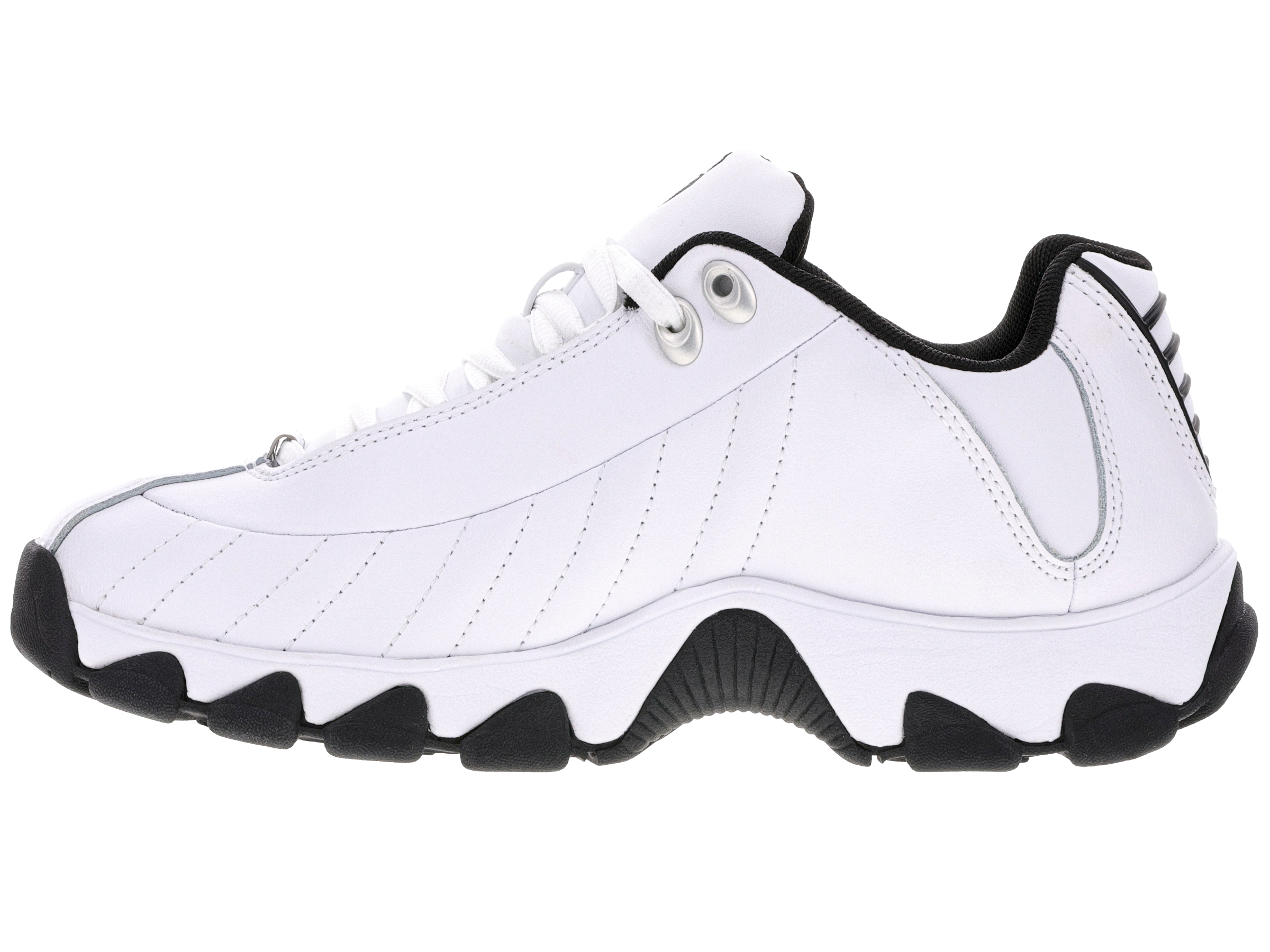 ST329 White and Black Sneakers - Lightweight Comfortable Running Shoes for Men & Women | Perfect for Gym, Jogging, and Casual Wear