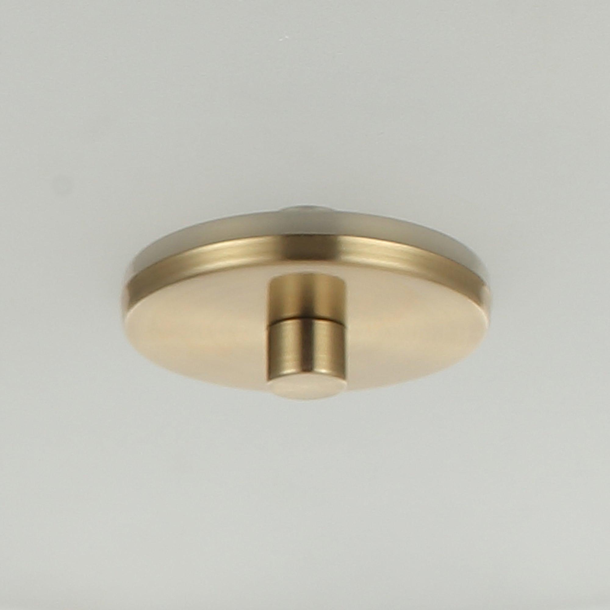 14 Inch Modern 3 Light Golden Flush Mount Ceiling Light Fixture - Perfect for Bedroom, Living Room, Dining Room & Hallway Lighting