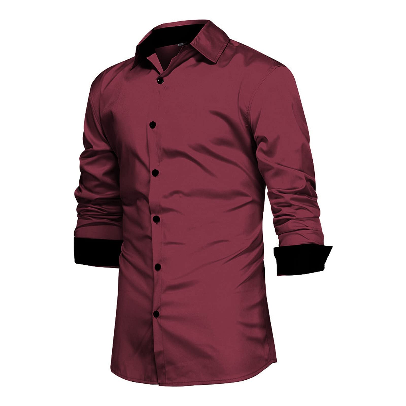 Men's Casual Button Down Dress Shirts - Long Sleeve Regular Fit Oxford Shirt for Work & Business | Western Style Formal Wear | Perfect for Office, Interviews & Special Occasions