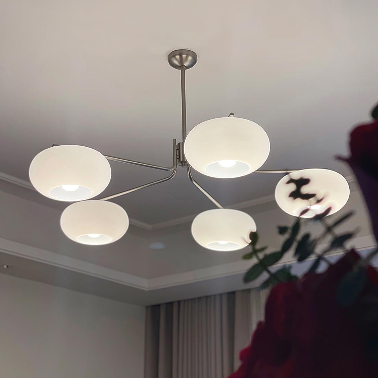 Brandon Crystal Chandelier - Elegant Modern Ceiling Light Fixture for Dining Room, Bedroom & Living Room Decor | Energy Efficient LED Lighting | Easy Installation