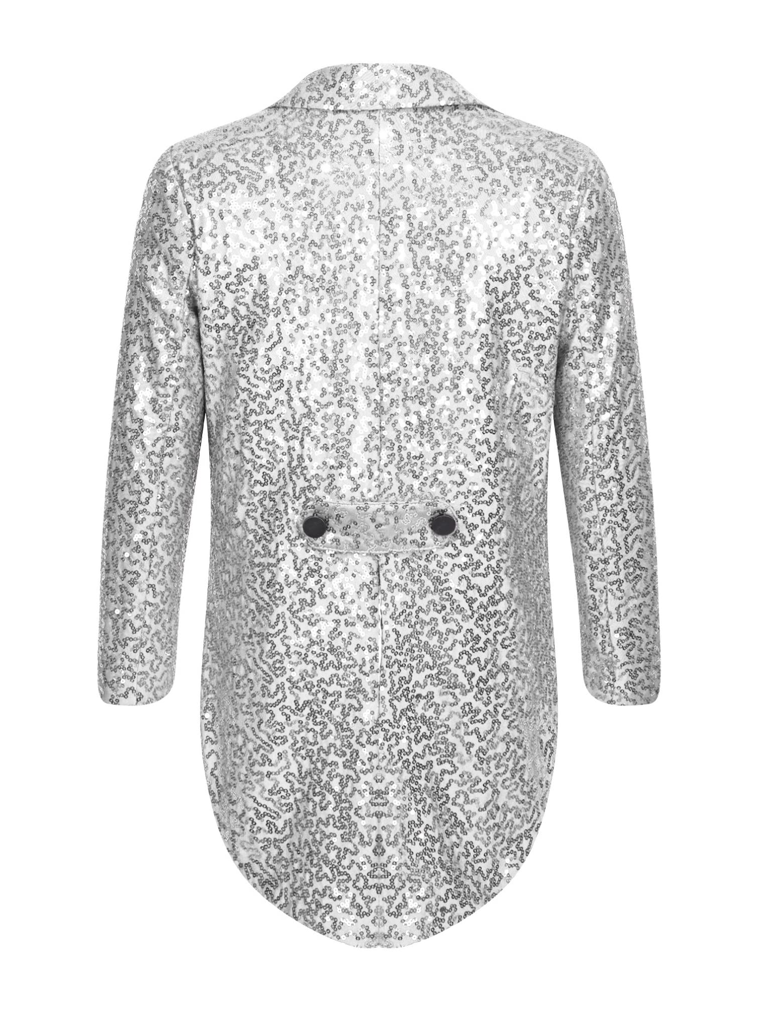 Kids Tuxedo Jacket with Sequin Blazer for Wedding & Party