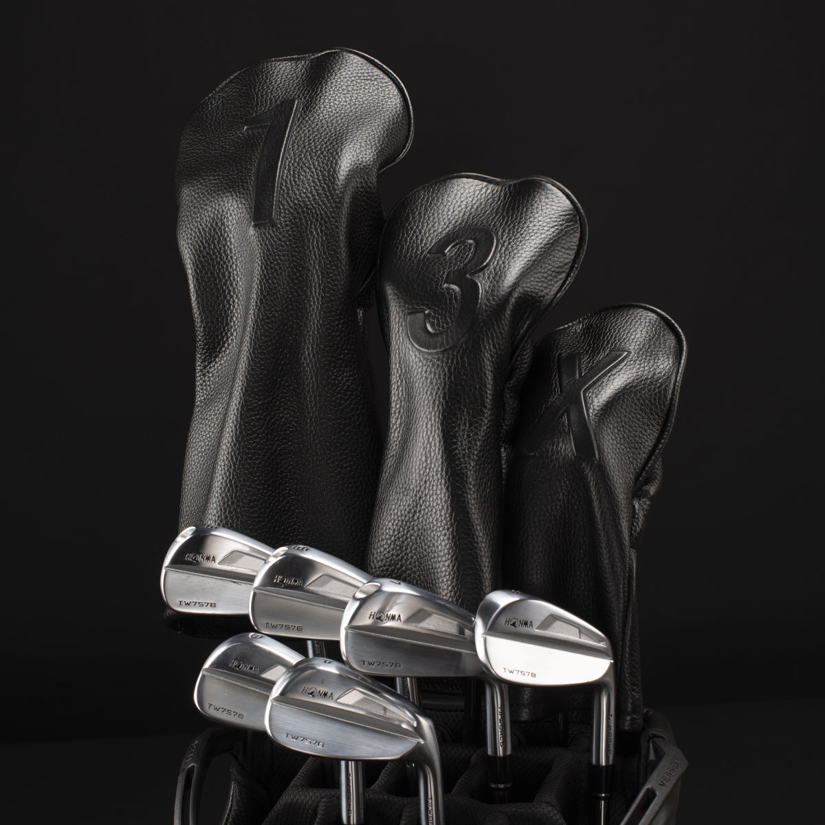 Luxury Embossed Golf Club Headcover - Premium Protection for Drivers, Woods & Hybrids - Perfect for Golf Enthusiasts & Club Safety