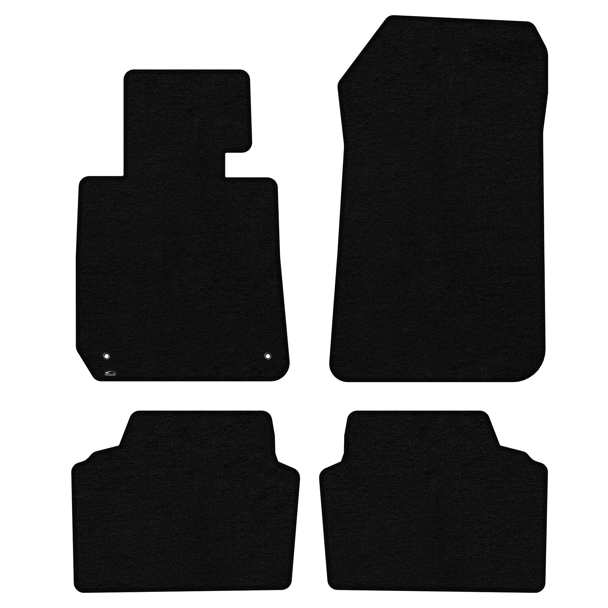 Premium Luxury Custom-Fit Carpet Floor Mats for BMW 3 Series & M3 (2006-Present) - 4-Piece Set (Front & Rear) - Black Carpet Interior Accessories for Enhanced Comfort & Protection - Perfect for Daily Commute, Road Trips & All-Weather Use
