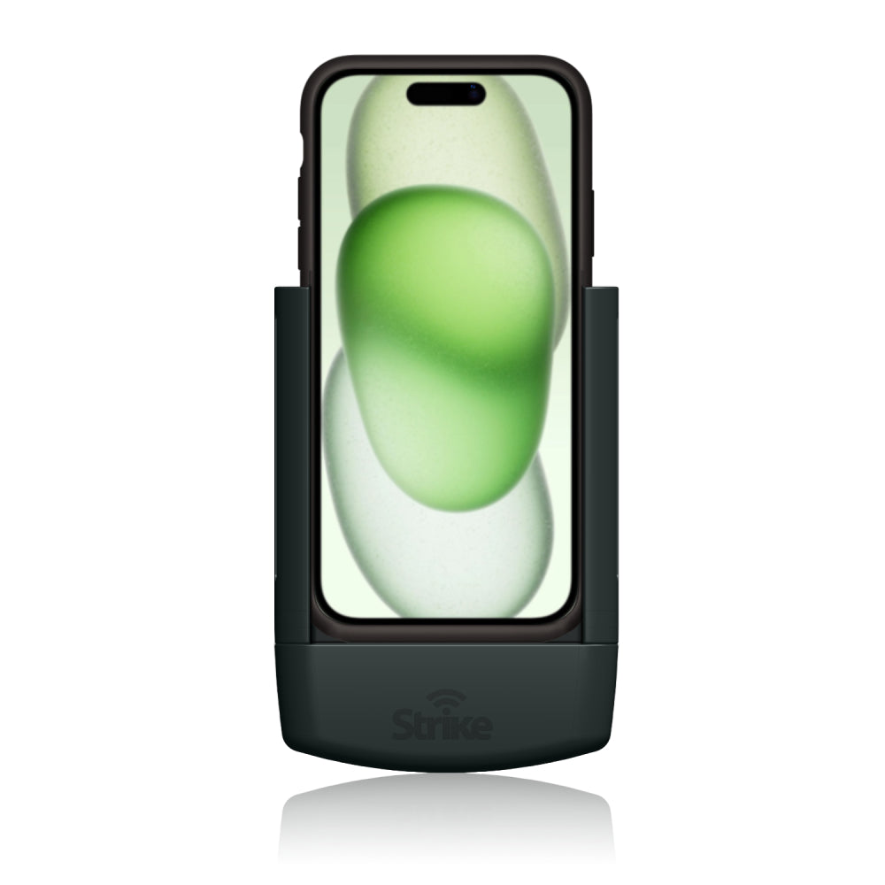 iPhone 15 Plus Car Mount Holder - Universal Phone Cradle for Apple Cases - Perfect for Driving, Commuting & Road Trips