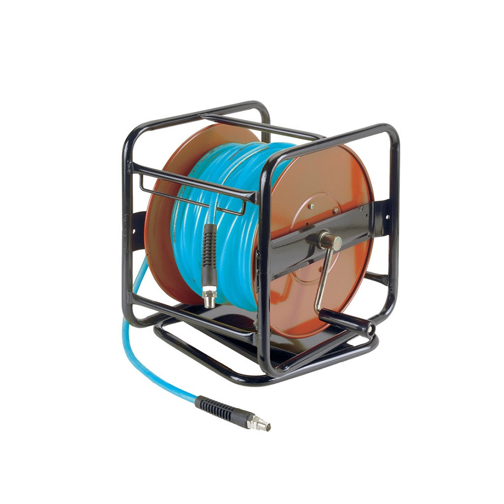 Premium Manual Powder Coated Steel Hose Reel with 1/4