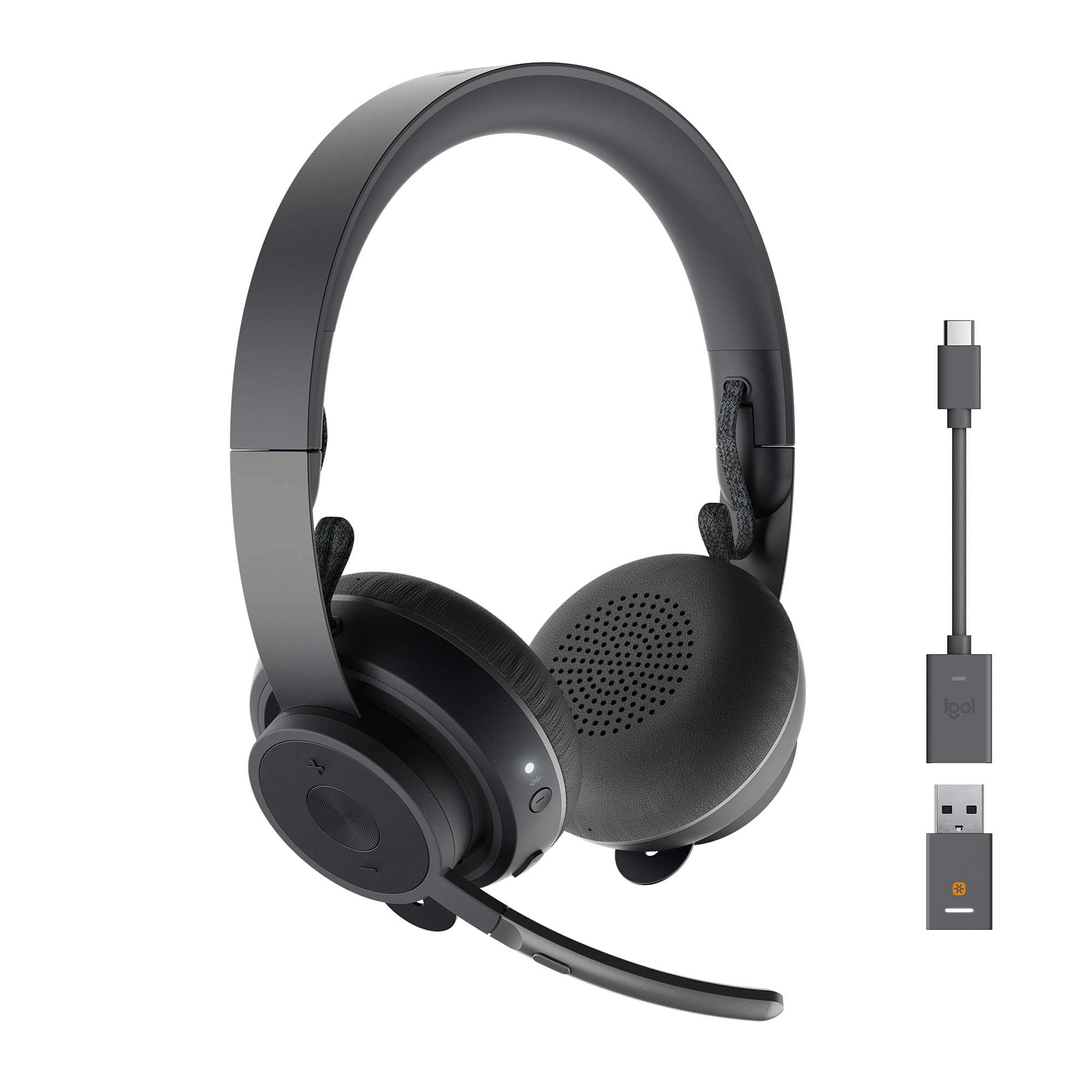 Logitech Zone Wireless Bluetooth Headset with Noise Cancelling Mic - Ideal for Open Office, Remote Work & Video Conferencing