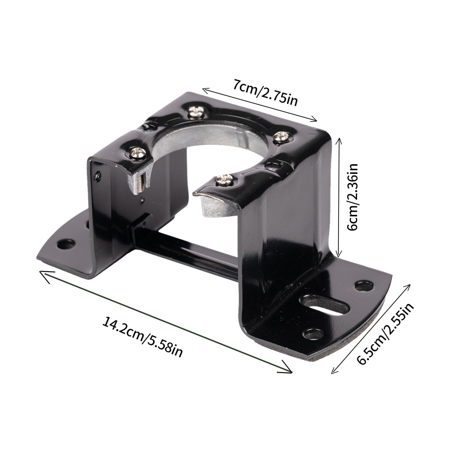Black Ceiling Fan Mounting Bracket Kit - Heavy Duty Cathedral Canopy Adapter for Fan & Chandelier Installation | Perfect for Living Room, Bedroom & Outdoor Patio Lighting
