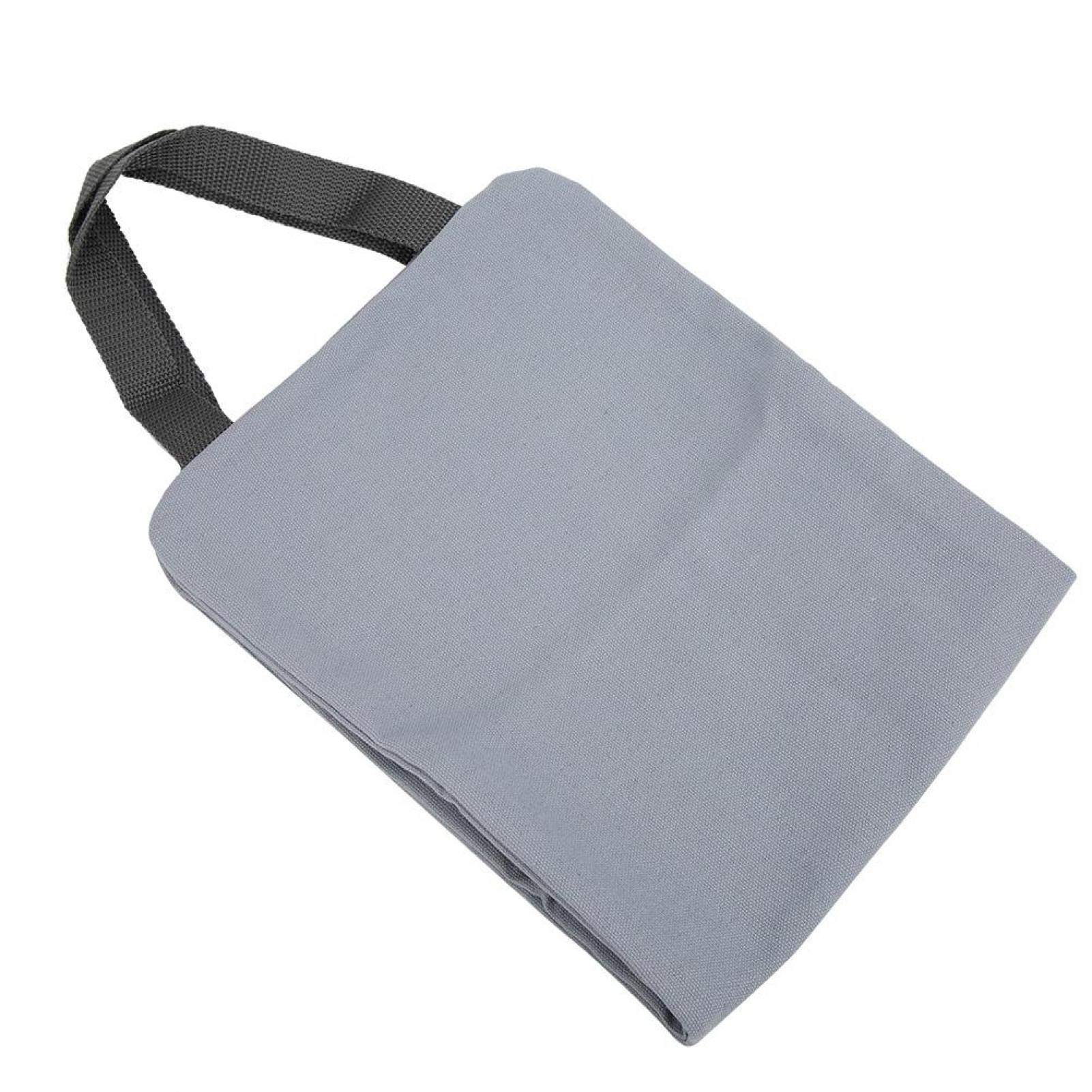 Lightweight No-Fill Canvas Fitness Sandbag for Leg & Arm Training - Portable Yoga Bag for Home & Gym Workouts (Gray) - Perfect for Yoga, Pilates, and Strength Exercises