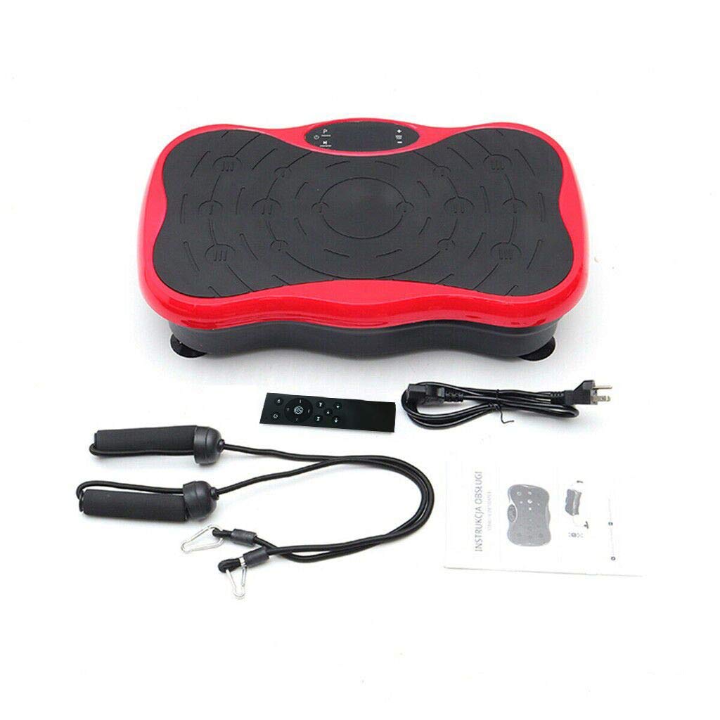 Printasaurus Vibration Plate Exercise Machine - Full Body Workout Platform with Resistance Bands & Remote Control - Home Gym Equipment for Weight Loss, Muscle Toning & Fitness - Perfect for Home Workouts, Physical Therapy & Recovery Training