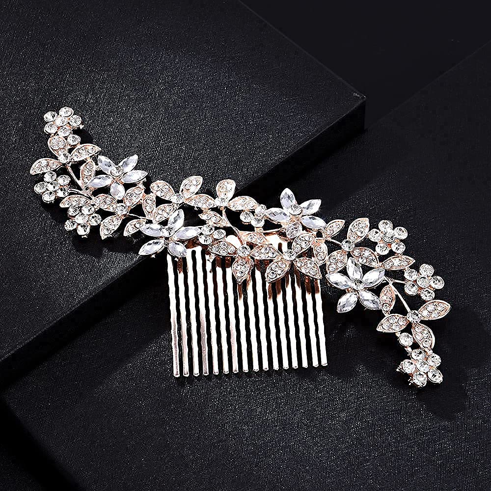 Sparkly Silver Crystal Bridal Hair Comb for Wedding & Special Events